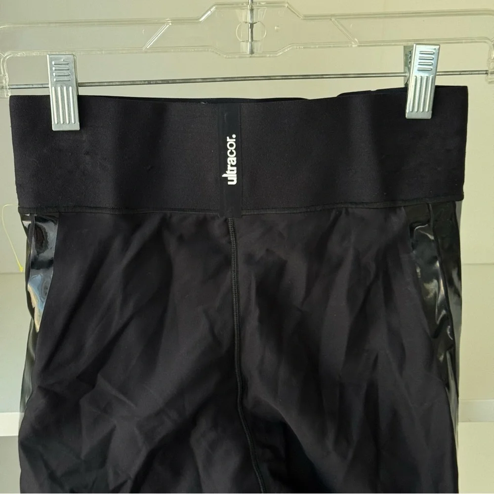 ULTRACOR Ultra Six Stripe in Nero Patent Black Leggings - Picture 6 of 8